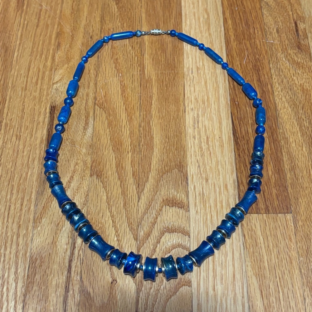 Vintage Deep Blue Necklace